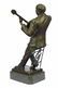 Guitar Player Bronze Statue on Marble Base Sculpture - 8