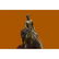Jockey Riding Horse Bronze Statue on Marble Base - 4