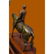 Jockey Riding Horse Bronze Statue on Marble Base - 5