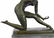 Exotic Dancer Bronze Sculpture on Marble Base Statue - 3