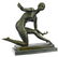 Exotic Dancer Bronze Sculpture on Marble Base Statue - 5