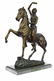 Man on Horse The Scalp Bronze Statue