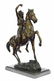 Man on Horse The Scalp Bronze Statue - 2