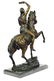 Man on Horse The Scalp Bronze Statue - 8