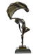 Art Deco Ballerina Dancer Bronze Sculpture - 3
