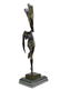 Art Deco Ballerina Dancer Bronze Sculpture - 4
