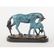 Arabian Show Horse Bronze Statue on Marble Base