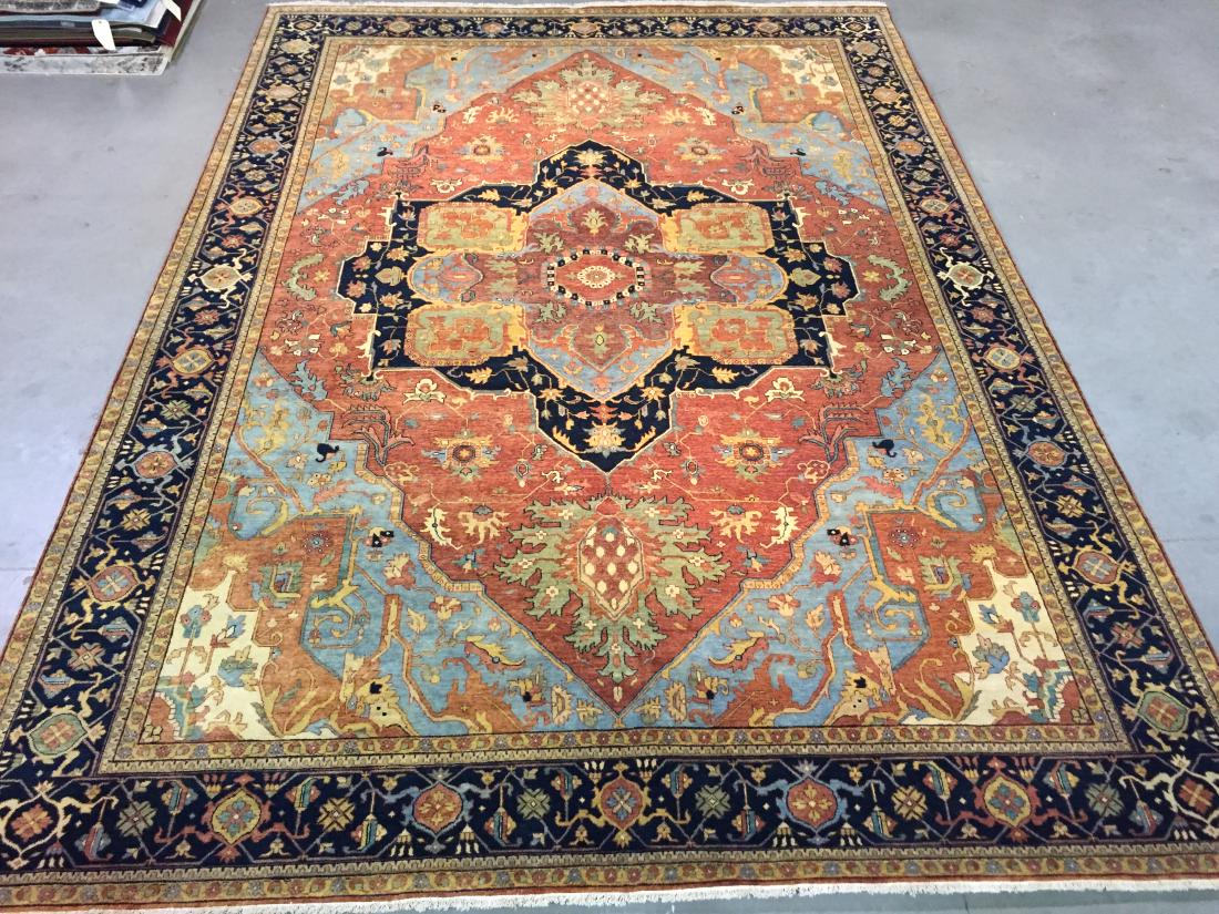 MAGNIFICENT HANDKNOTTED SERAPI WOOL RUG 10x14 Jun 17, 2019