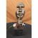 Man Hush Up Bronze Sculpture on Marble Base Figurine
