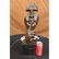 Man Hush Up Bronze Sculpture on Marble Base Figurine - 2