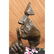 Man Hush Up Bronze Sculpture on Marble Base Figurine - 5