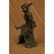 Girl on A Tree Stump Bronze Sculpture