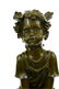 Girl on A Tree Stump Bronze Sculpture - 7