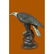 American Eagle Bronze Sculpture on Marble Base Figurine - 3