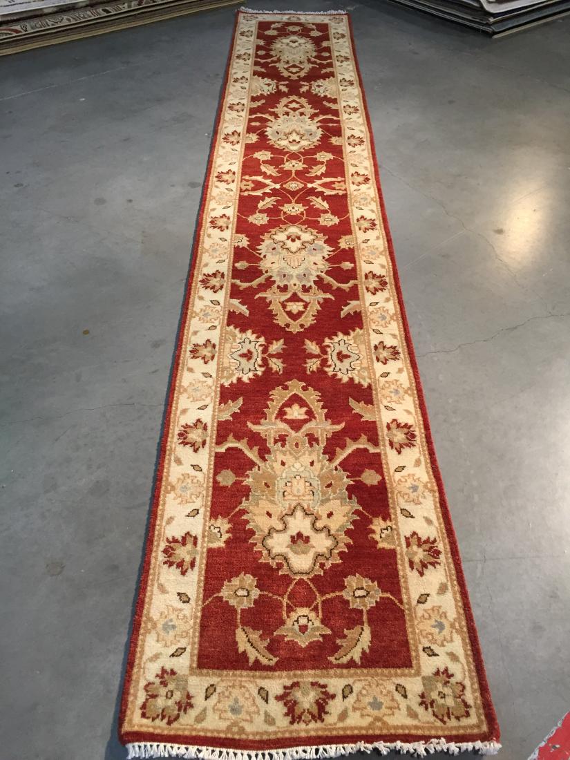 HAND KNOTTED WOOL OUSHAK  DESIGN RUNNER 2'.3"X13'.2" (1 of 7)