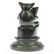 Cat with Baby Telling Stories Bronze Sculpture - 7