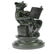 Cat with Baby Telling Stories Bronze Sculpture - 9