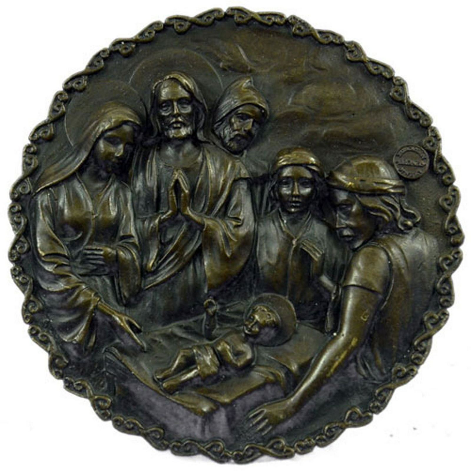Genesis Nativity of Jesus Bronze Statue (1 of 10)