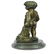 Nude Boy Holding Apple Bronze Sculpture - 6