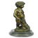 Nude Boy Holding Apple Bronze Sculpture - 9
