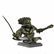 Bronze Drum Set Figurine on Marble Base Statue