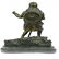 Viking Warrior With Sword Bronze Statue - 3