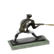 Mid Century Baseball Player Bronze Sculpture - 3