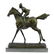 Jockey on Race Horse Bronze Sculpture