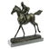 Jockey on Race Horse Bronze Sculpture - 5