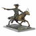 Cowboy Charges Bronze Sculpture Statue Marble Base - 2