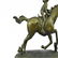 Art Deco Western Art Girl Jockey Racing Horse Bronze - 8