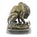 Lion and Snake Bronze Statue on Marble Base Sculpture - 4