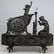 French Mantle Clock of Maiden and Cupid Bronze - 10