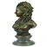 Bust Bronze Statue on Marble Base Sculpture - 9