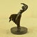 Dancer Lady Bronze Sculpture on Marble Base Statue - 2