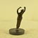 Dancer Lady Bronze Sculpture on Marble Base Statue - 3