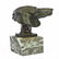 Labrador Puppy Bust Bronze Statue on Marble Base - 3