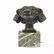 Labrador Puppy Bust Bronze Statue on Marble Base - 9