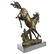 Agile Wild Stallion Horse Race Bronze Sculpture on - 4