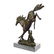 Agile Wild Stallion Horse Race Bronze Sculpture on - 5