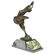 Erotic Art Leaping Dancer Bronze Sculpture on Marble - 3