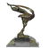 Erotic Art Leaping Dancer Bronze Sculpture on Marble - 5