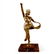 French Dancer Bronze Sculpture on Marble Base Statue - 3