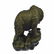 Burly Black Bear with His fish Dinner Bronze Sculpture - 3