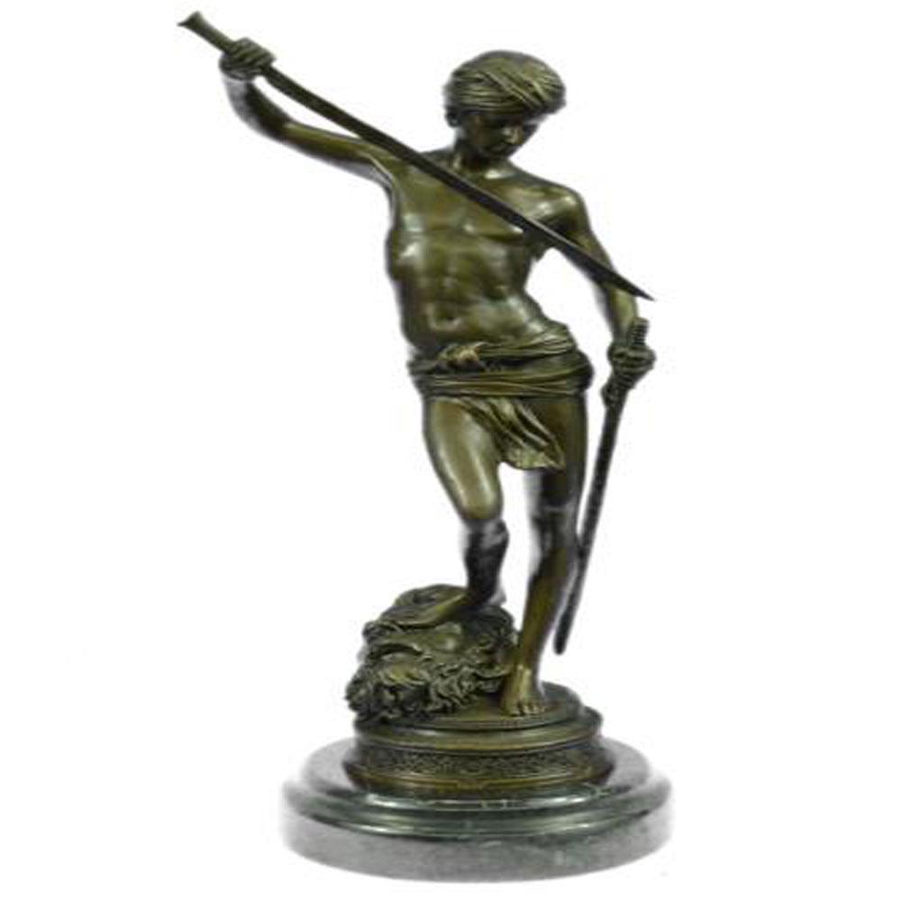 Mythical David and Goliath Bronze Sculpture Nov 29, 2019 Sterling