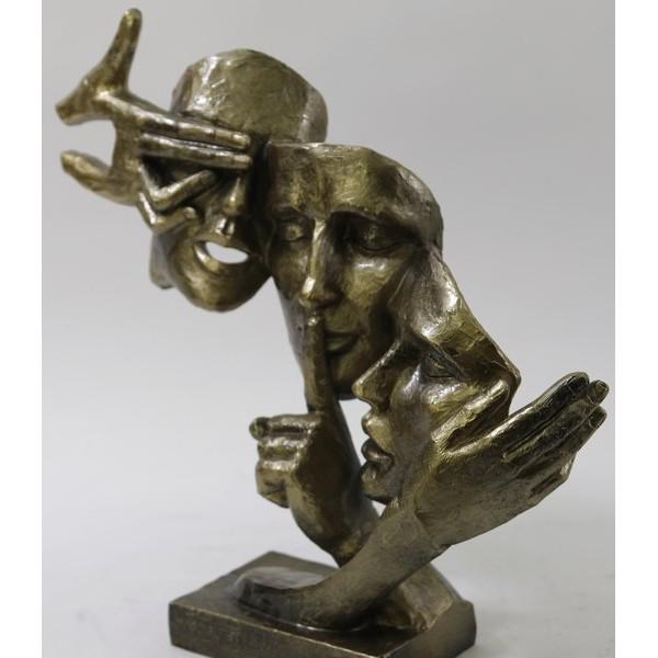 Sculpture ofTthree Friends Cold Cast Bronze Sculpture (1 of 3)