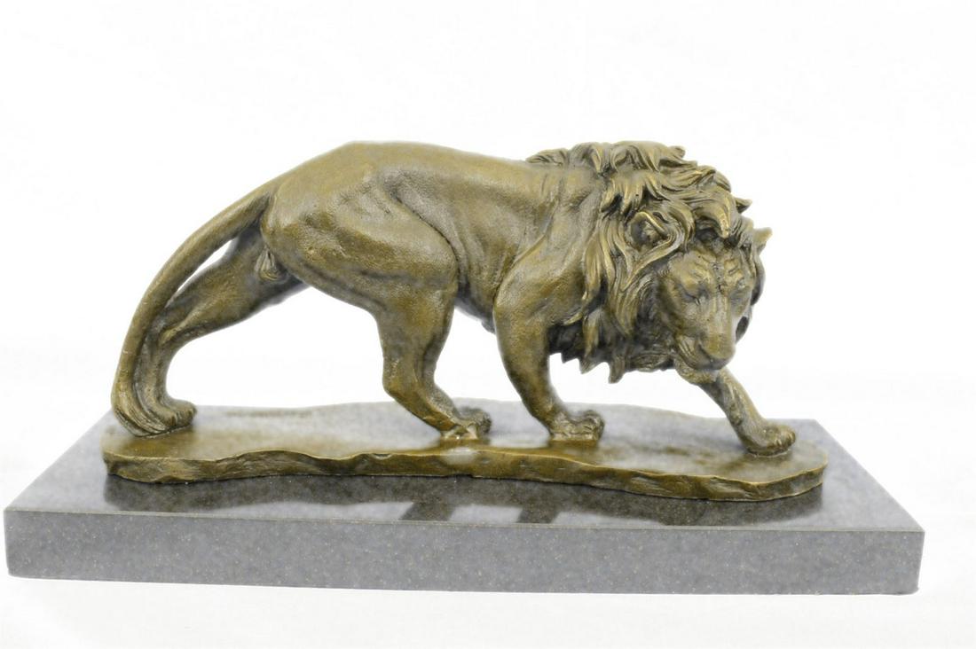 Wildlife Male Lion Bronze Sculpture (1 of 9)