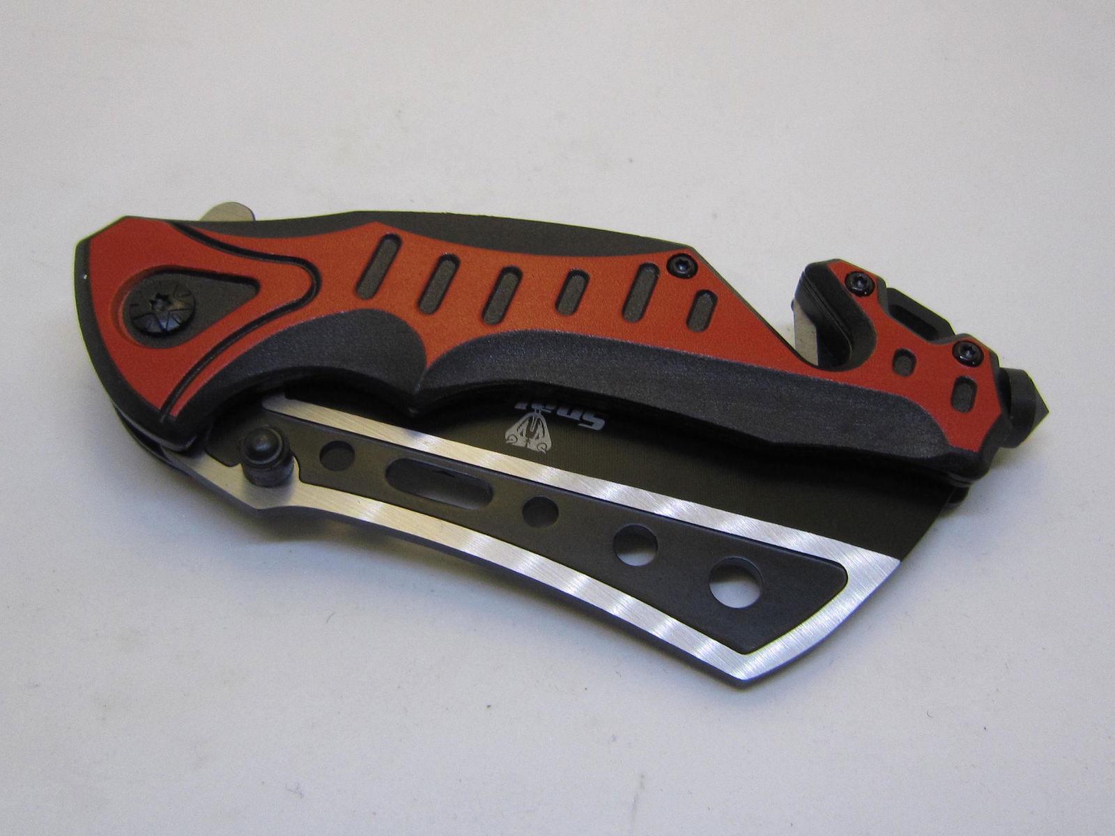 Red Snake Eye Tactical Spring Assist Knife 4.75 inches (1 of 6)