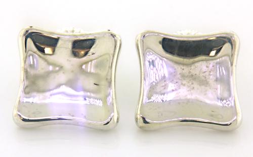 Robert Lee Morris Square Earrings: 925 Sterling Silver Robert Lee Morris Square Earrings. 9.80 Grams.