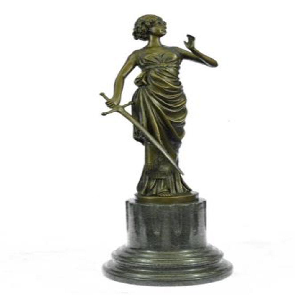 Roman Greek Warrior Bronze Statue (1 of 9)